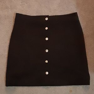 Black button-up skirt